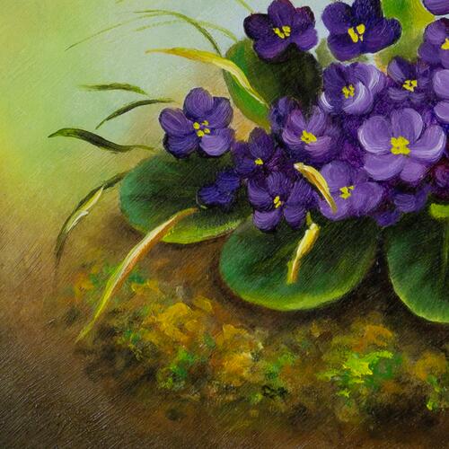 Vibrant Bouquet of Violets