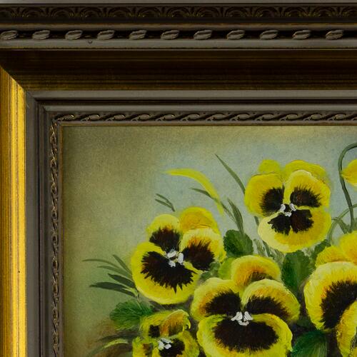 Vibrant Yellow Pansies