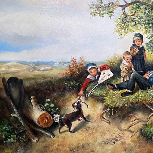 Children at Play Under a Tree