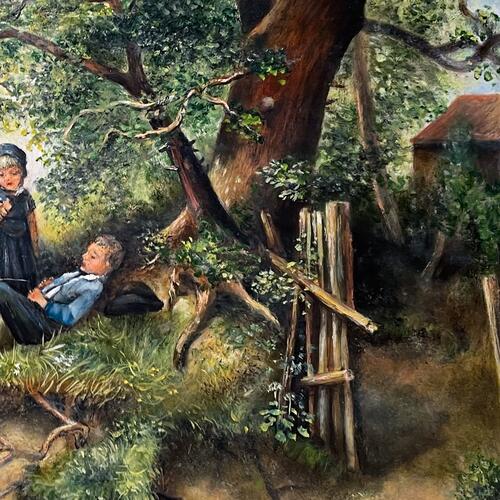 Children at Play Under a Tree