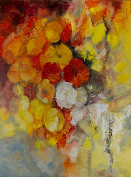 Vibrant Floral Abstract